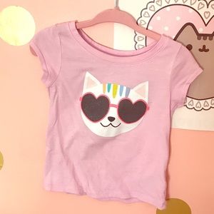 Glitter sunglasses summer cat tee!  BUNDLE & SAVE*